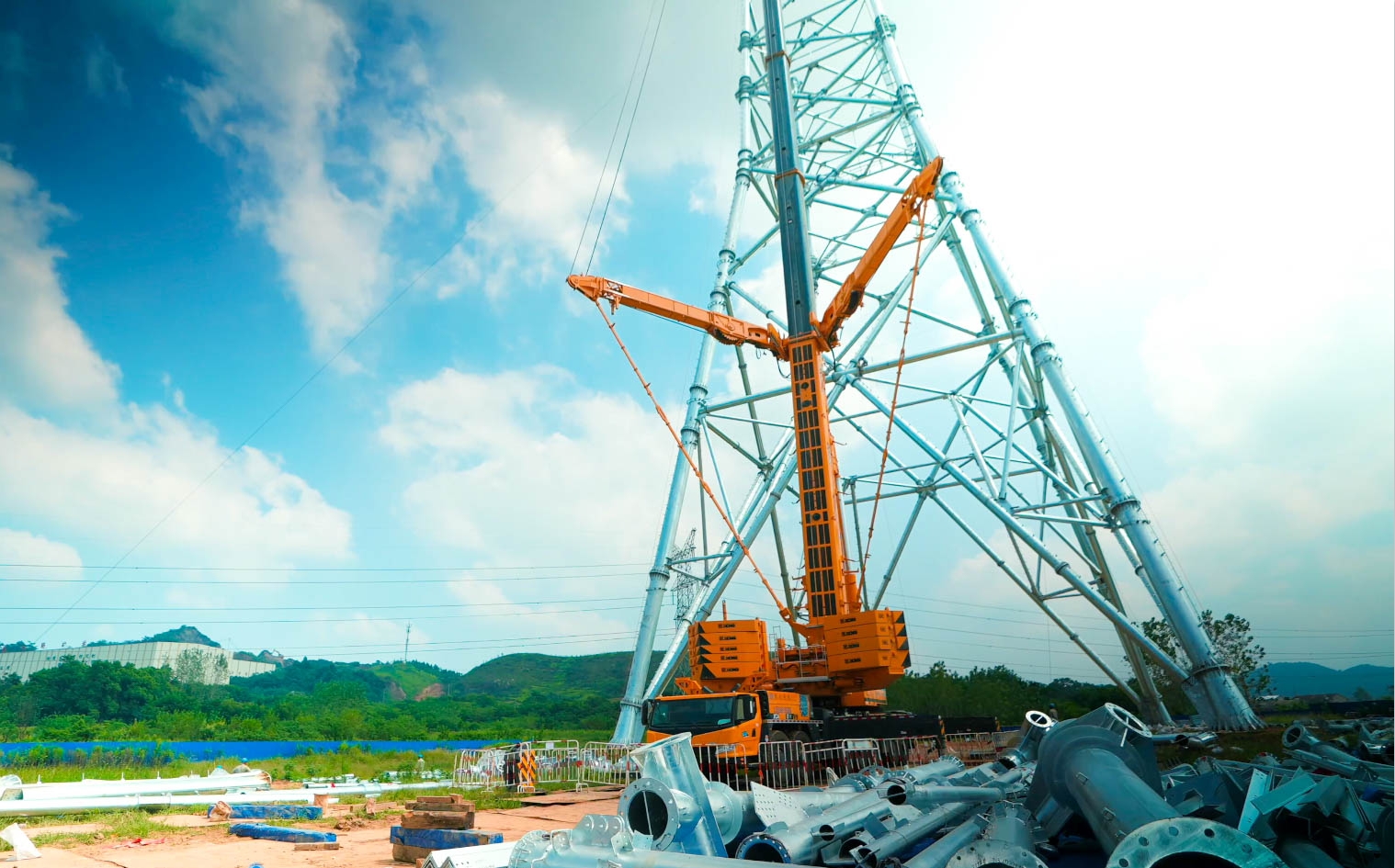 DG视讯“百变金刚”XCA600L8助力湖北送变电工程项目