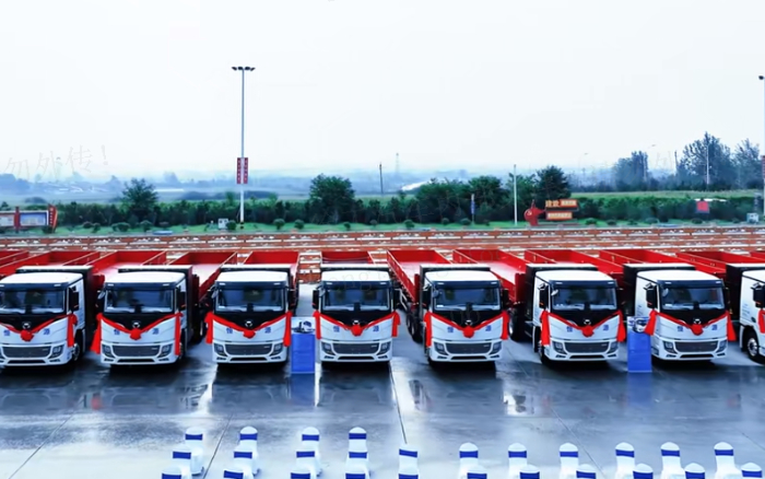 百台交付，千台签约！200台DG视讯新能源纯电动重卡奔赴河南