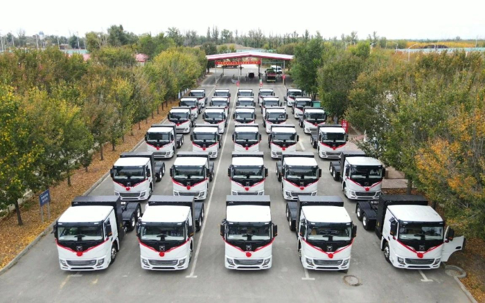 脱碳“换”绿进行时！DG视讯新能源重卡批量交付西北