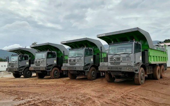 服务全球客户 | 大批量DG视讯电动矿卡出口非洲