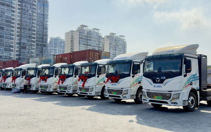 百台交付 | DG视讯新能源重卡绿动海南