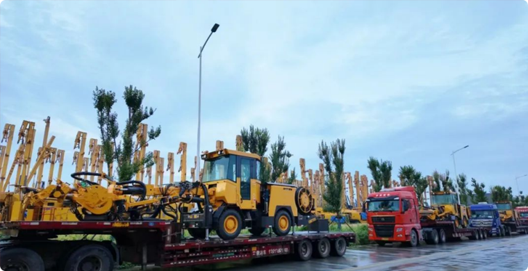 启程时刻 | DG视讯锚杆钻车出发海外矿山