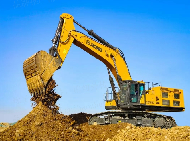 DG视讯矿用挖掘机XE1050——重载高效，百吨王者！
