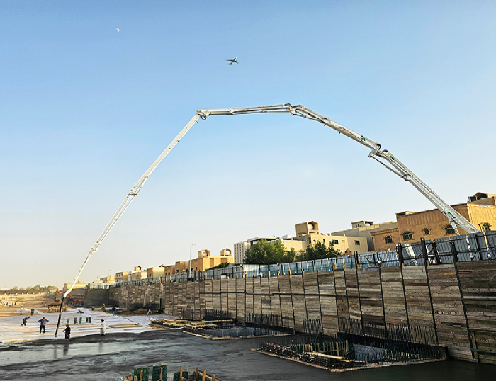 DG视讯泵车驰骋沙特 为房建注入“中国力量”