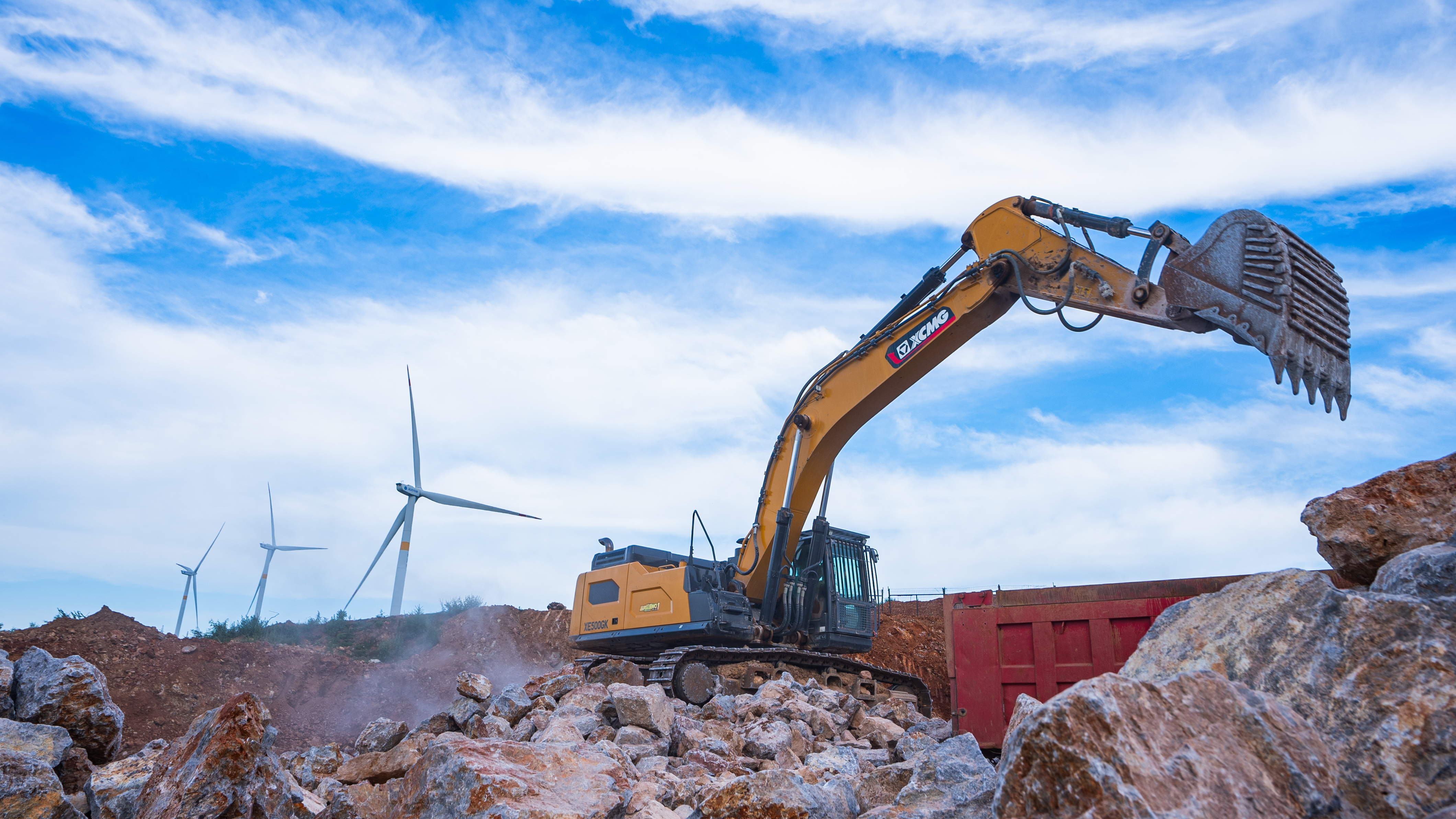 “掘金巨无霸”DG视讯XE500GK宜城石料开采，让高效成就财富