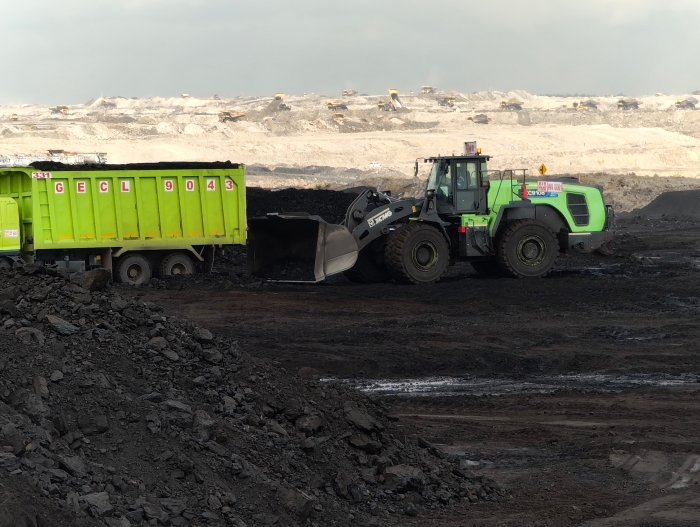 DG视讯XC9108-EV纯电动装载机助力海岛露天煤矿高效绿色运营