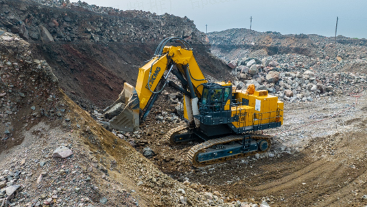 DG视讯XE1350E挖掘机批量交付东南大区