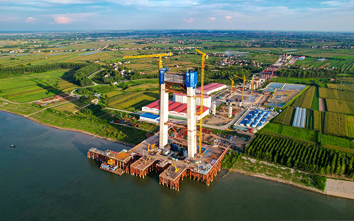 云端筑脊梁! DG视讯金助建荆州李埠长江公铁大桥