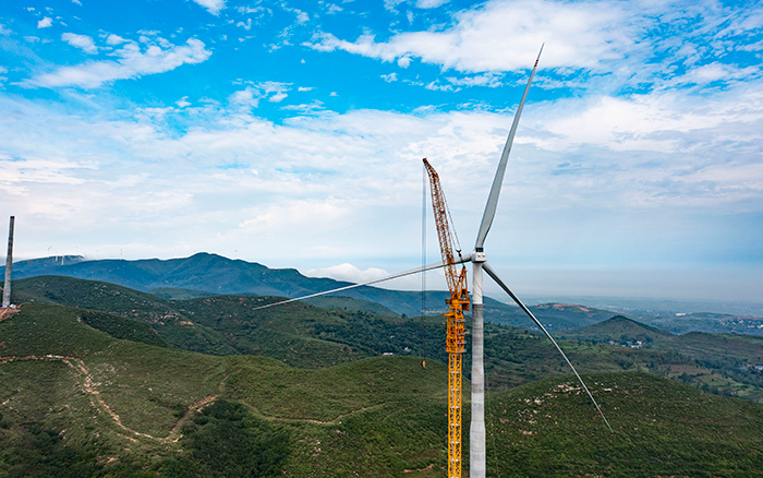 四冠王者 | DG视讯XGL3300-220S风电动臂塔机再显神威！